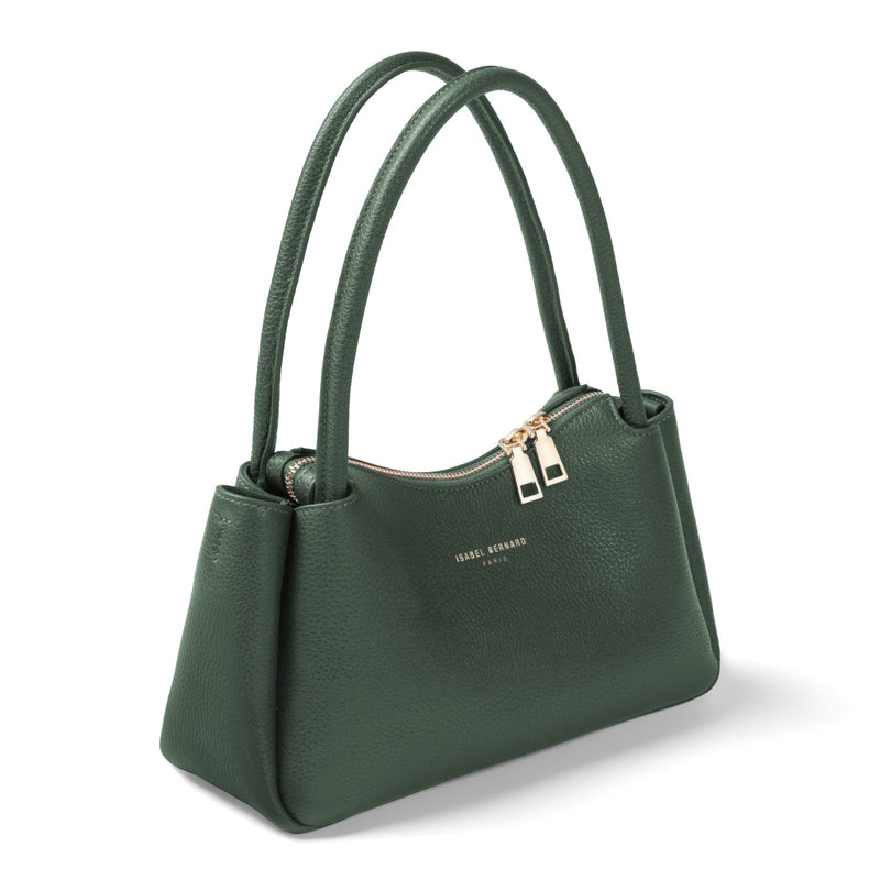 Isabel Bernard Honoré Eve Sac à main vert foncé en cuir de veau IB21133-061-zoom-