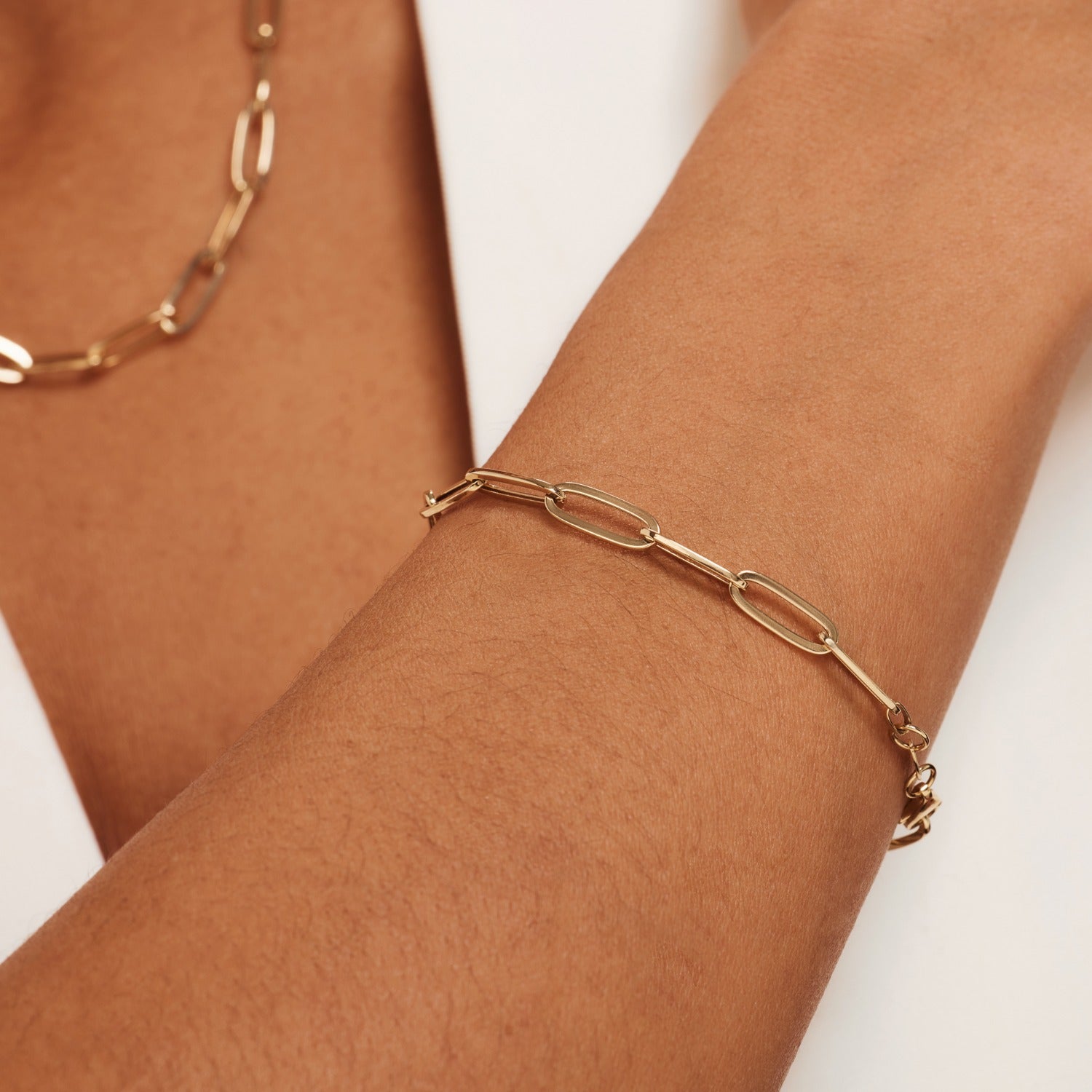 Isabel Bernard Aidee Odile 14 Carat Golden Chain bracelet IB320138