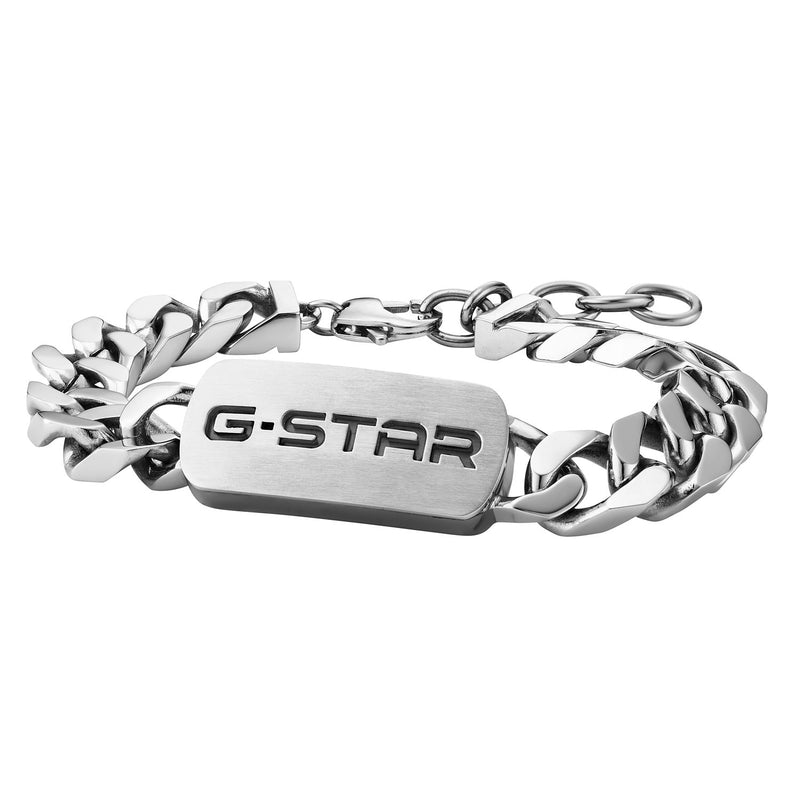 G-Star Incisio Bracelet argenté Curb Chain GSJ.106.04-zoom-