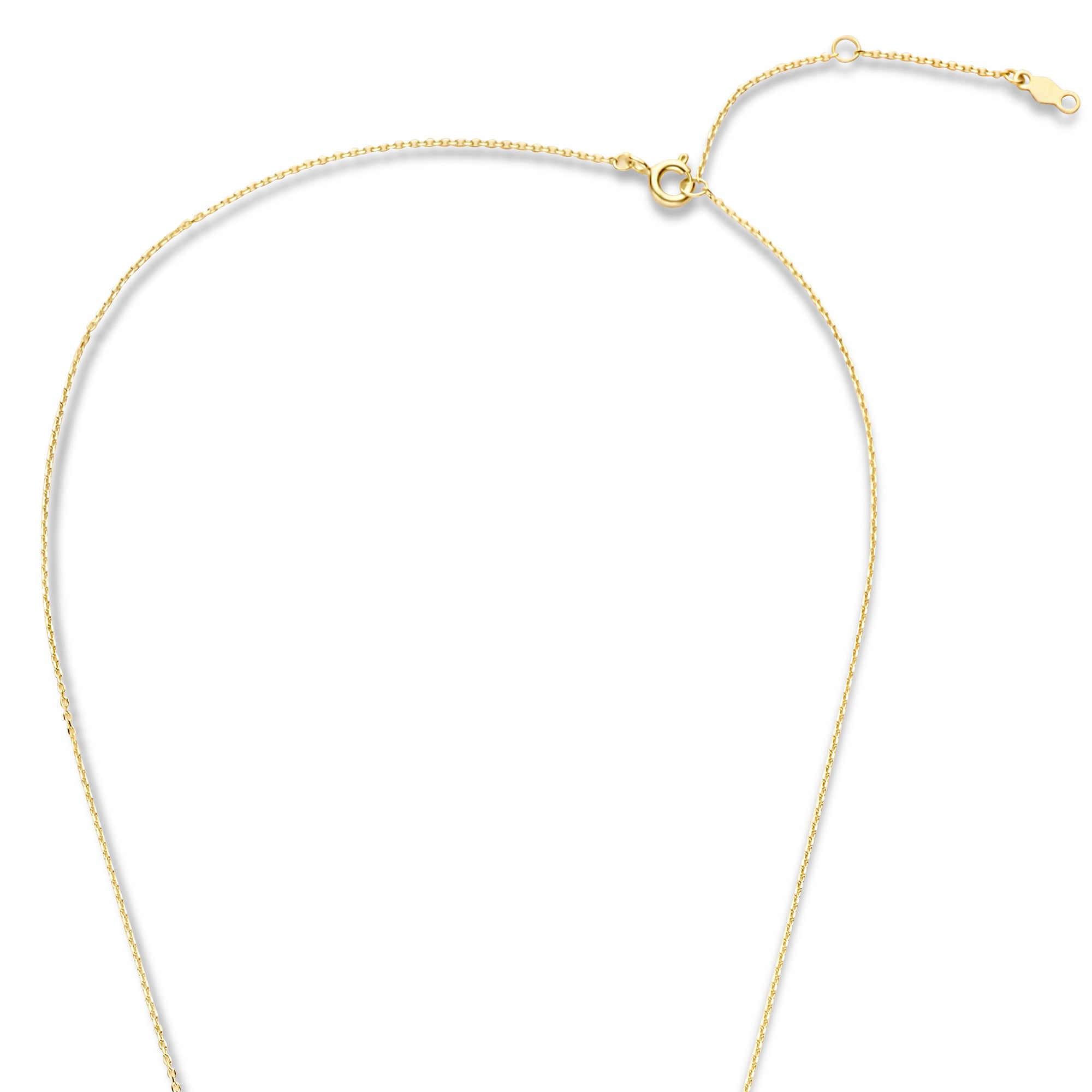 Violet Hamden Venus 925 Sterling Silver Gold-coloured Necklace with Birthstone VH340010-DEC