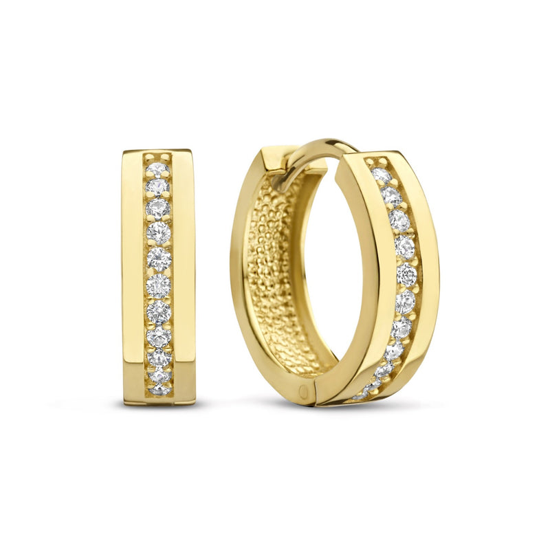 Parte Di Me Ponte Vecchio Femmes Créoles Plaqué or 14 carats PDM36107-zoom-