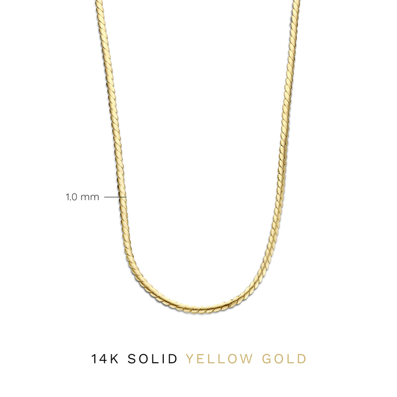 Isabel Bernard Aidee Femmes Collier Or 14 carats IB340081-zoom-