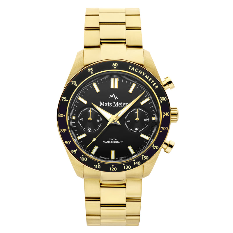 Mats Meier Arosa Racing Hommes Montre Or MM50007-zoom-