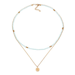 Elli 925 Sterling Silver Layered Choker Gold plated 2004-BF-0007906-001