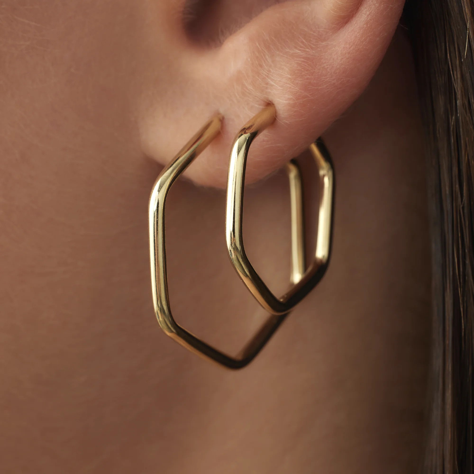 Beloro Jewels La Rinascente Francesca 9 carat gold Hoop Earrings BO360059