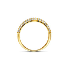 Beloro Jewels Monte Napoleone Stella 9 karat gold ring with zirconia BO330033-50