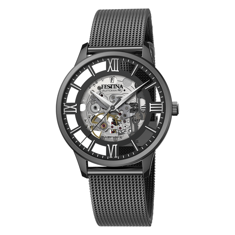 Festina Hommes Montre Automatique Noir F20535-1-zoom-