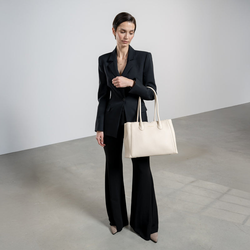 Isabel Bernard Honoré Sac à Main Crème IB25077-zoom-