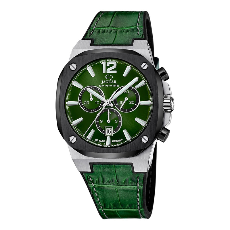 Jaguar Rondcarre Montre homme Rondcarre verte J1026/3-zoom-