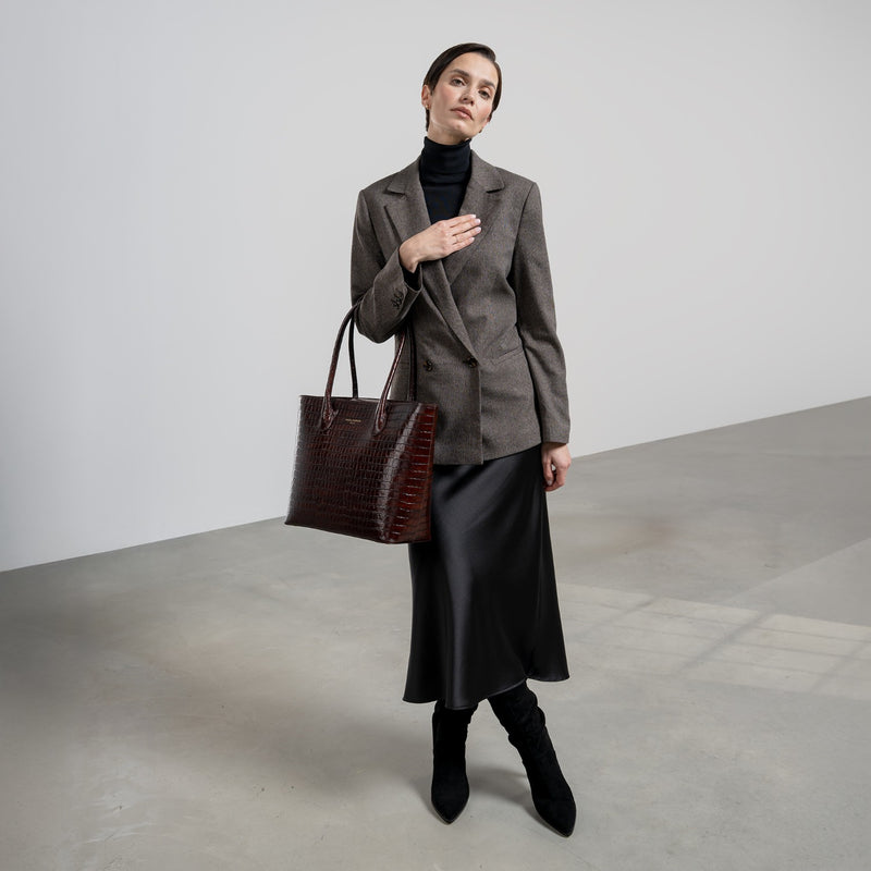 Isabel Bernard Honoré Femmes Cabas Marron IB25025-zoom-