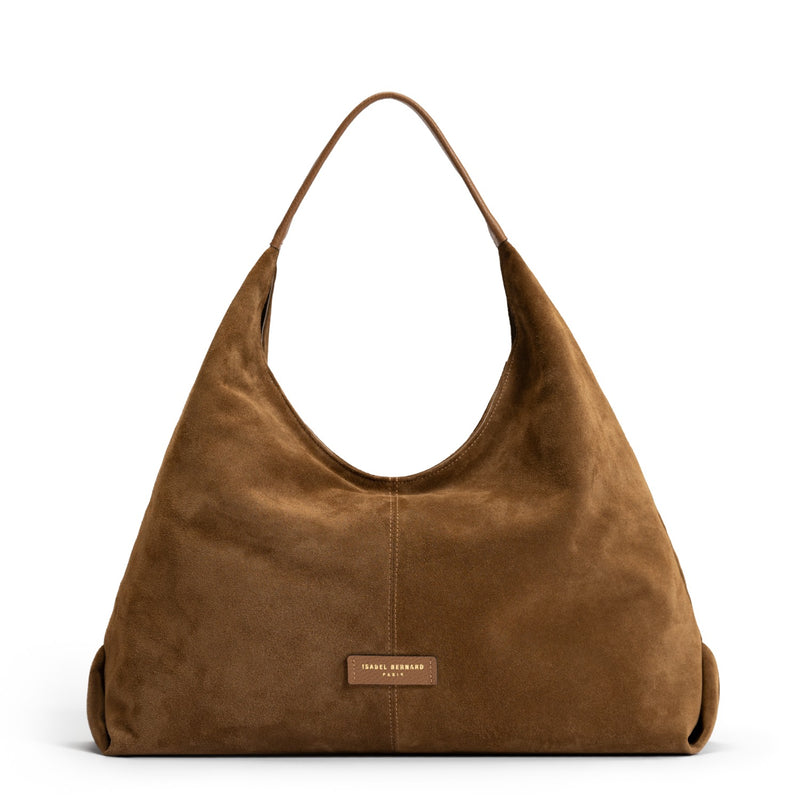 Isabel Bernard Honoré Grace sac bandoulière en suède marron IB25093-130-zoom-