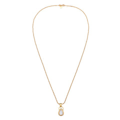 Elli 925 Sterling Silver Necklace with Moonstone 2004-BF-0007957-001