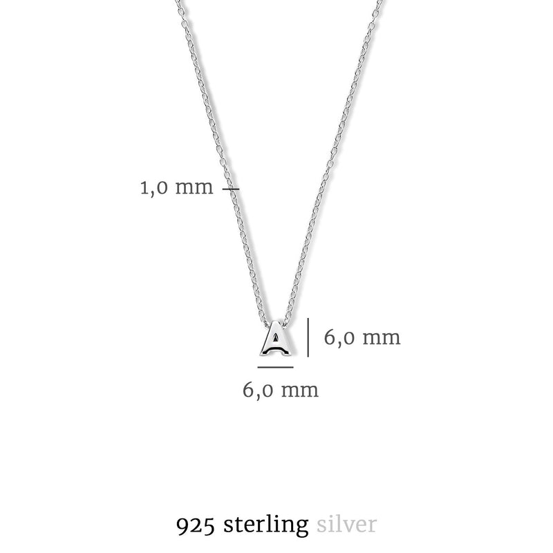 Selected Jewels Julie Chloé 925 sterling zilveren initial ketting SJ1010101-A-zoom-