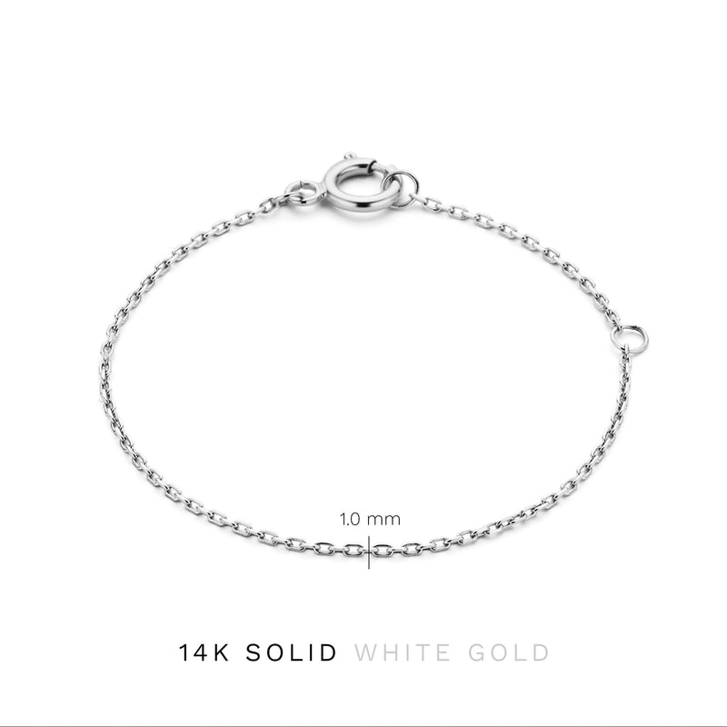 Isabel Bernard Saint Germain Femmes Rallonge de collier Or blanc 14 carats IB340129-zoom-