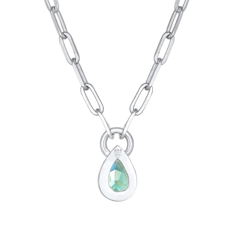 Elli 925 Sterling Silver Link Chain Necklace with Quartz 2004-BF-0007920-001-zoom-