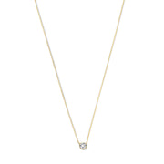 Violet Hamden Venus Collier en Argent 925 Sterling Plaqué Or avec Pierre de Naissance VH340010-JUN