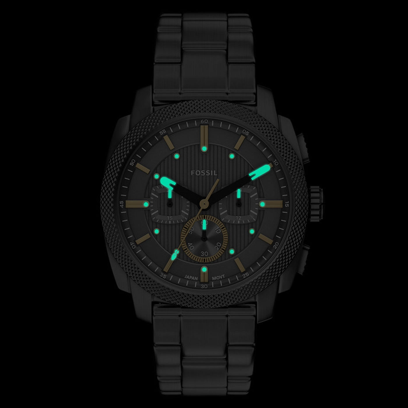 Fossil Machine Round Grey Dial Watch FS6160