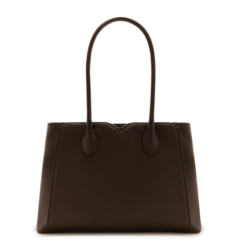 Isabel Bernard Sac à main Cloe en cuir de veau marron IB25091-zoom-