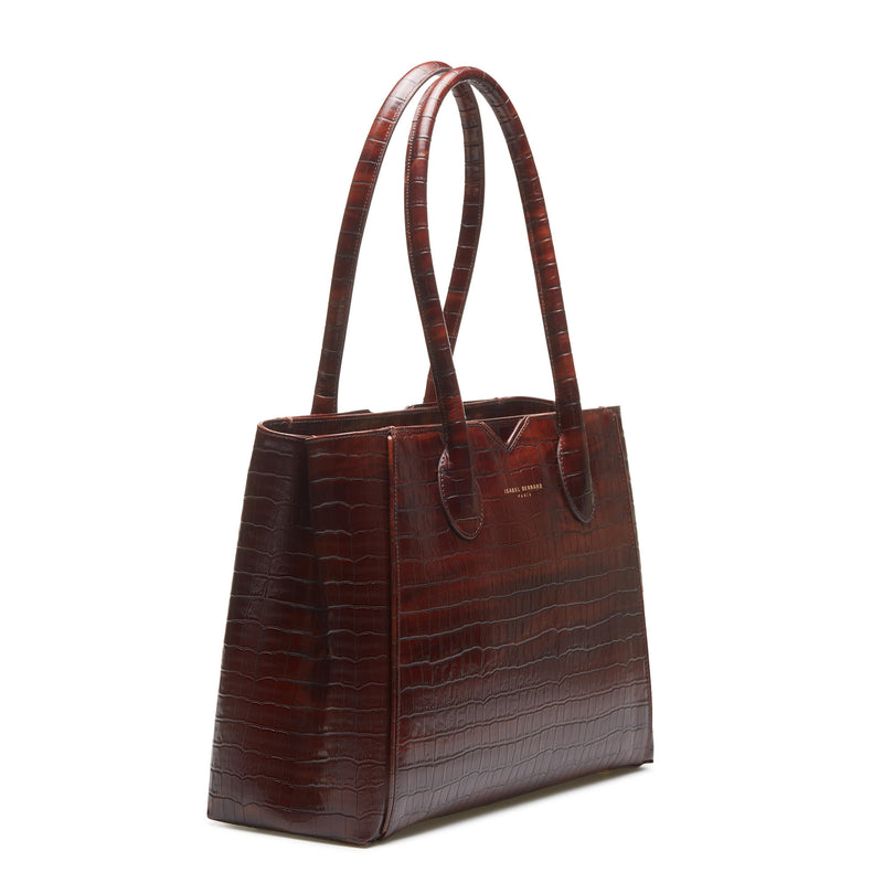 Isabel Bernard Honoré Sac à Main Marron IB25006-zoom-