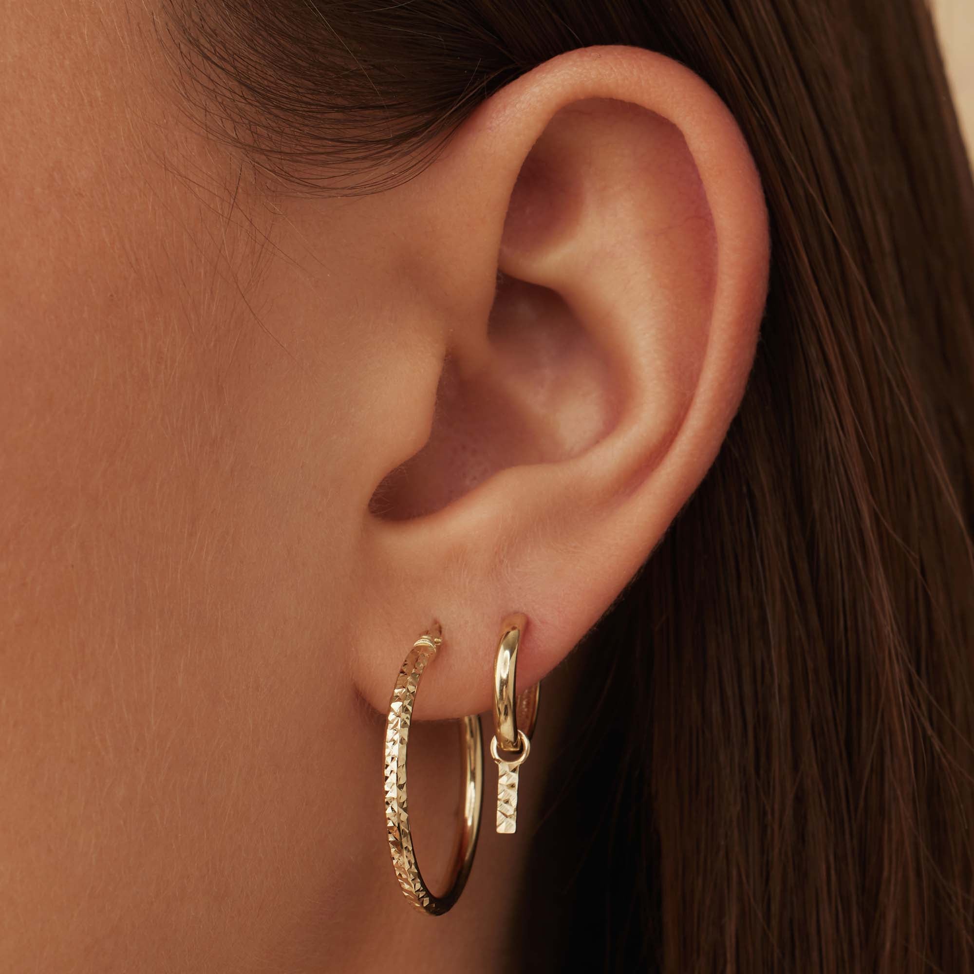 Isabel Bernard Cadeau d´Isabel 14 Carat Golden Earrings Set IB90133