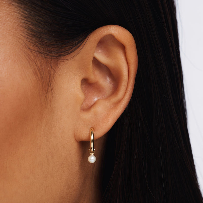 Isabel Bernard Belleville Femmes Créoles Or 14 carats IB360158-zoom-