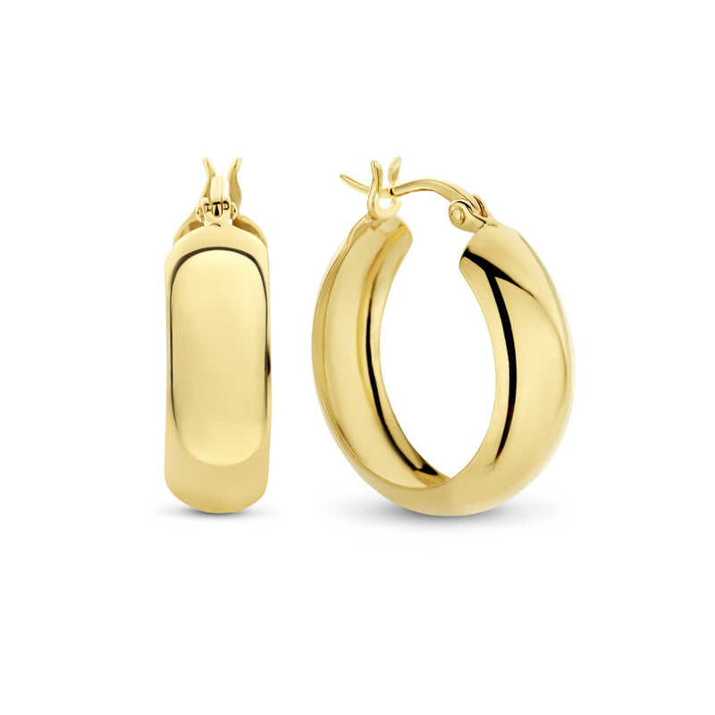 Parte Di Me Bibbiena Poppi Femmes Créoles Plaqué or 14 carats PDM36156-zoom-