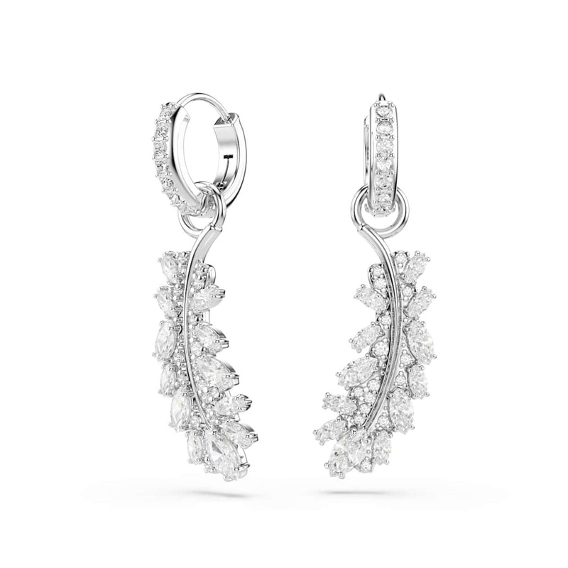 Swarovski Boucles d'oreilles Vienna Feather argentées 5754272-zoom-