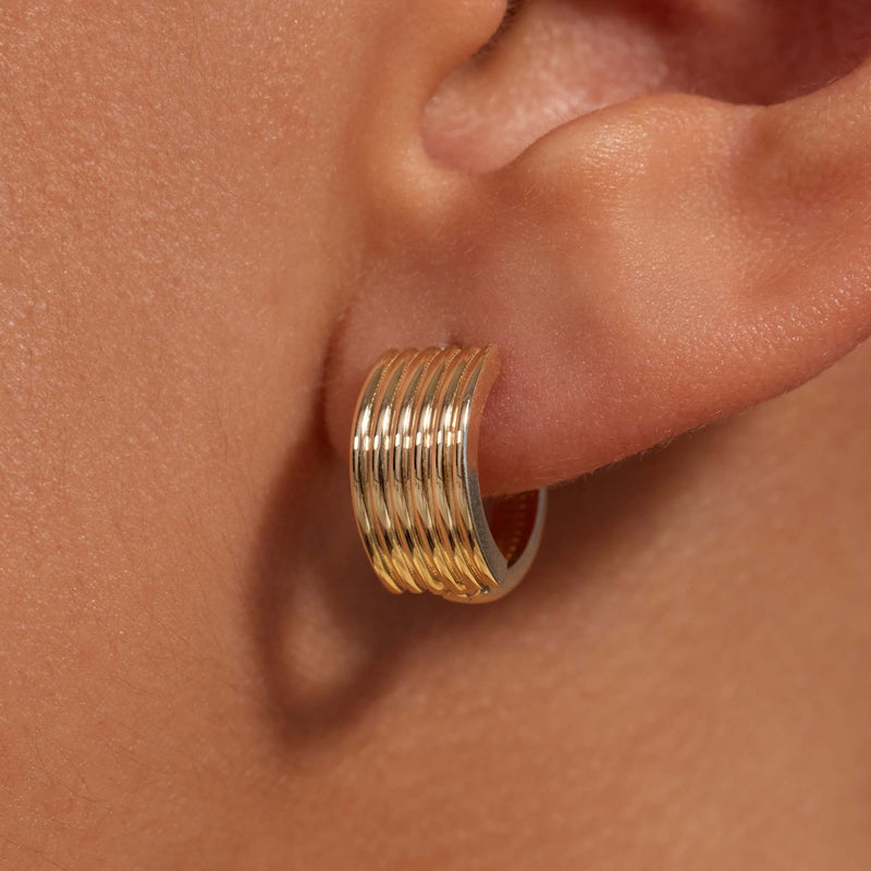 Beloro Jewels La Rinascente Amelie Boucles d'oreilles en or 9 carats BO360107-zoom-