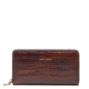 Isabel Bernard Honoré Femmes Portefeuille Zippé Marron IB23006