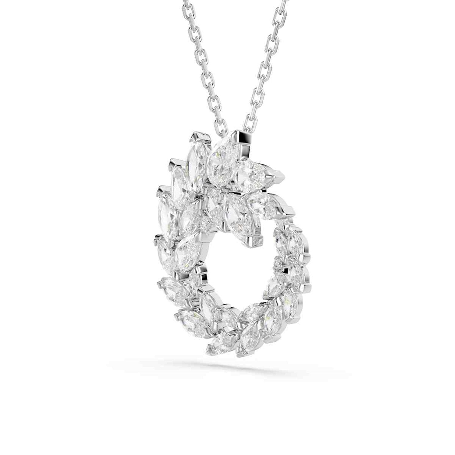 Swarovski Mesmera Glam Silver-Tone Necklace with Circle Pendant 5759837