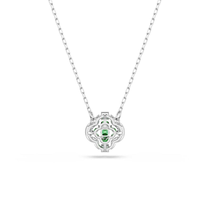 Swarovski Collier Una Sparkling DC argenté avec cristal vert 5757785-zoom-