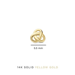 Isabel Bernard Rivoli Méline 14 Carat Golden Ear Studs IB360221
