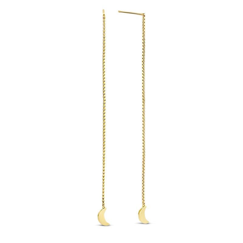 Violet Hamden Luna Boucles d’Oreilles Pendantes en Argent 925 Sterling Plaqué Or avec Lunes VH16047-zoom-