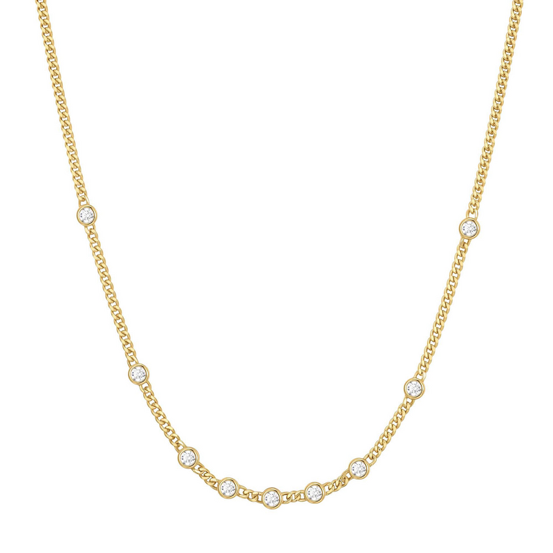 Ania Haie Melodic Poet Gold Multi Station Chain Necklace S AH-N066-05G-zoom-