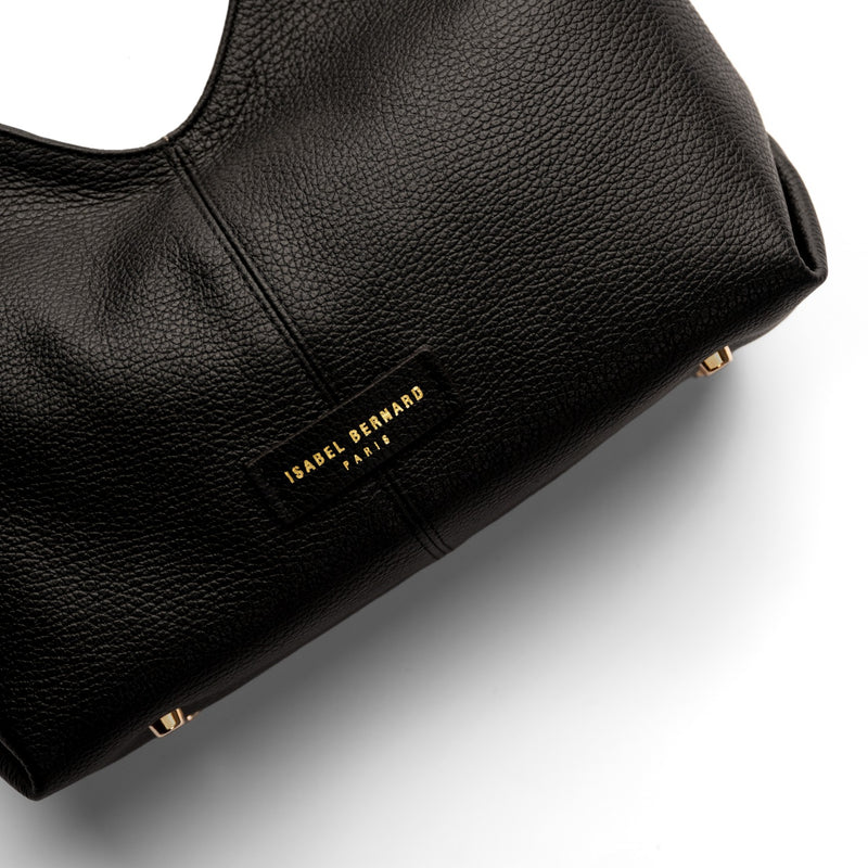 Isabel Bernard Honoré Grace Mini sac à main en cuir noir de veau IB21132-001-zoom-