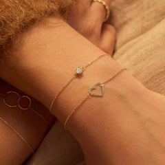 Beloro Jewels Monte Napoleone Stella 9 Karat Gold Bracelet BO320043