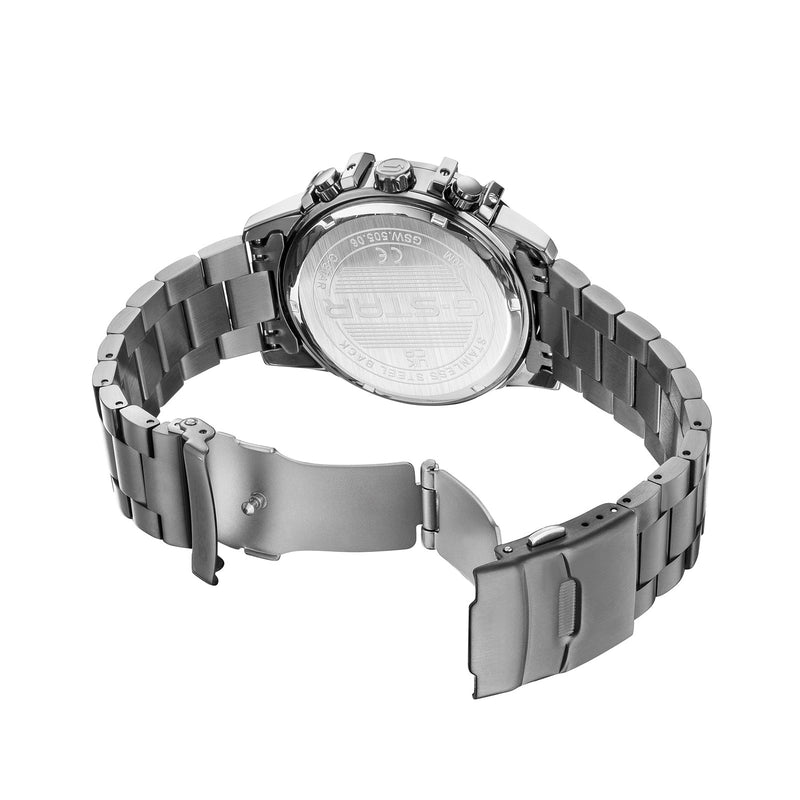 G-STAR Bend3D Montre Homme en Acier Light Gunmetal GSW.505.06-zoom-