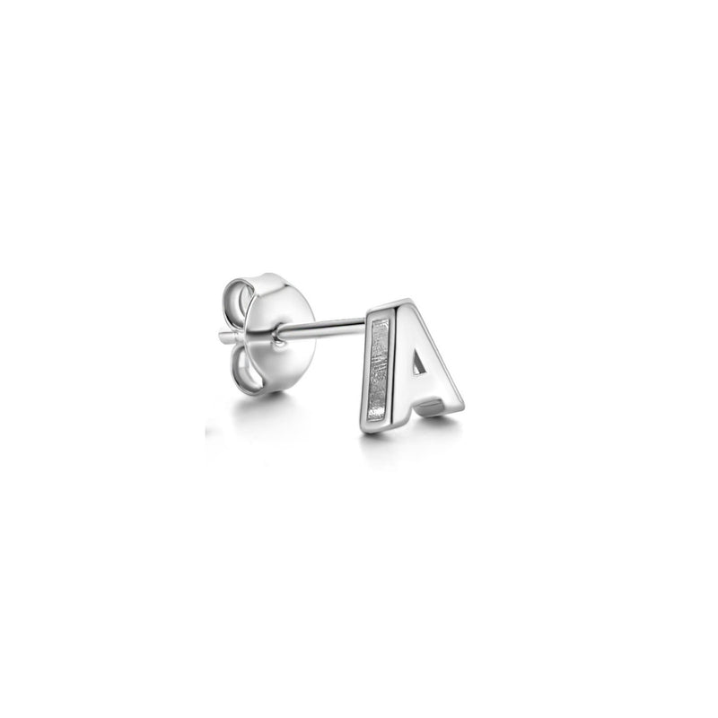 Selected Jewels Julie Chloé 925 sterling zilveren initial enkele oorbel SJ360031-A-zoom-