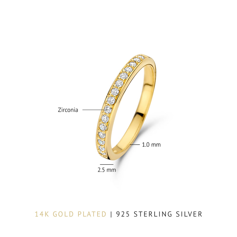 Parte Di Me Santa Maria Bague Plaqué or 14 carats PDM33049-60-zoom-