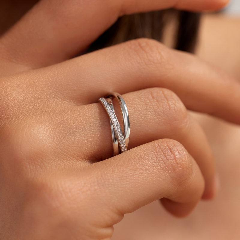 Parte di Me Ponte Vecchio Bague Ponte Vecchio Lanza en argent sterling 925 avec zircone PDM33071-48-zoom-