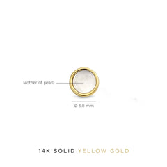 Isabel Bernard Belleville Nova 14 Carat Golden Ear Studs IB360038