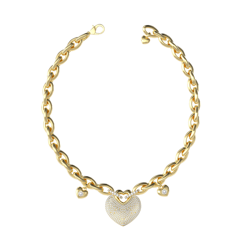 Guess Crazy In Love Collier En Or JUBN05205JWYGT-U-zoom-