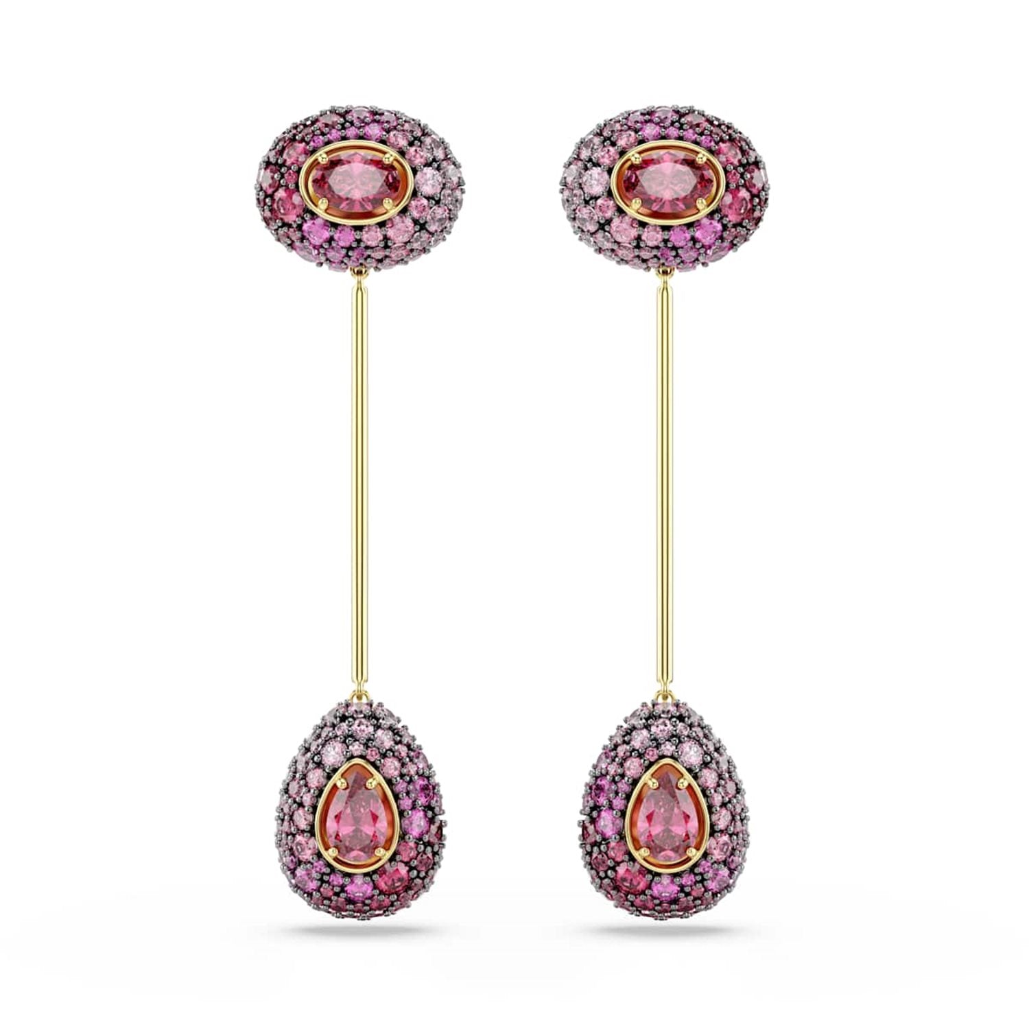 Swarovski Sublima Glam Gold-Tone Earrings with Red Crystals 5752891
