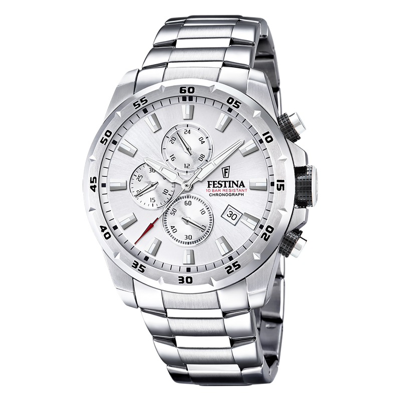 Festina Chrono Sport Hommes Montre Argent F20463-1-zoom-