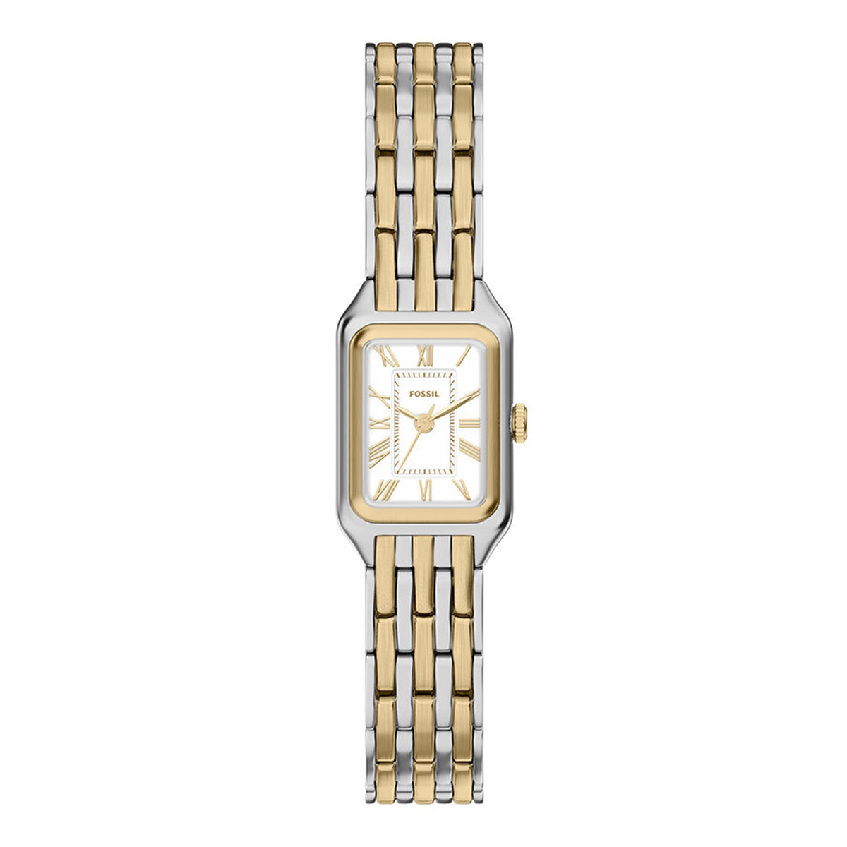 Fossil Raquel Mini Rectangular White Dial Watch ES5468