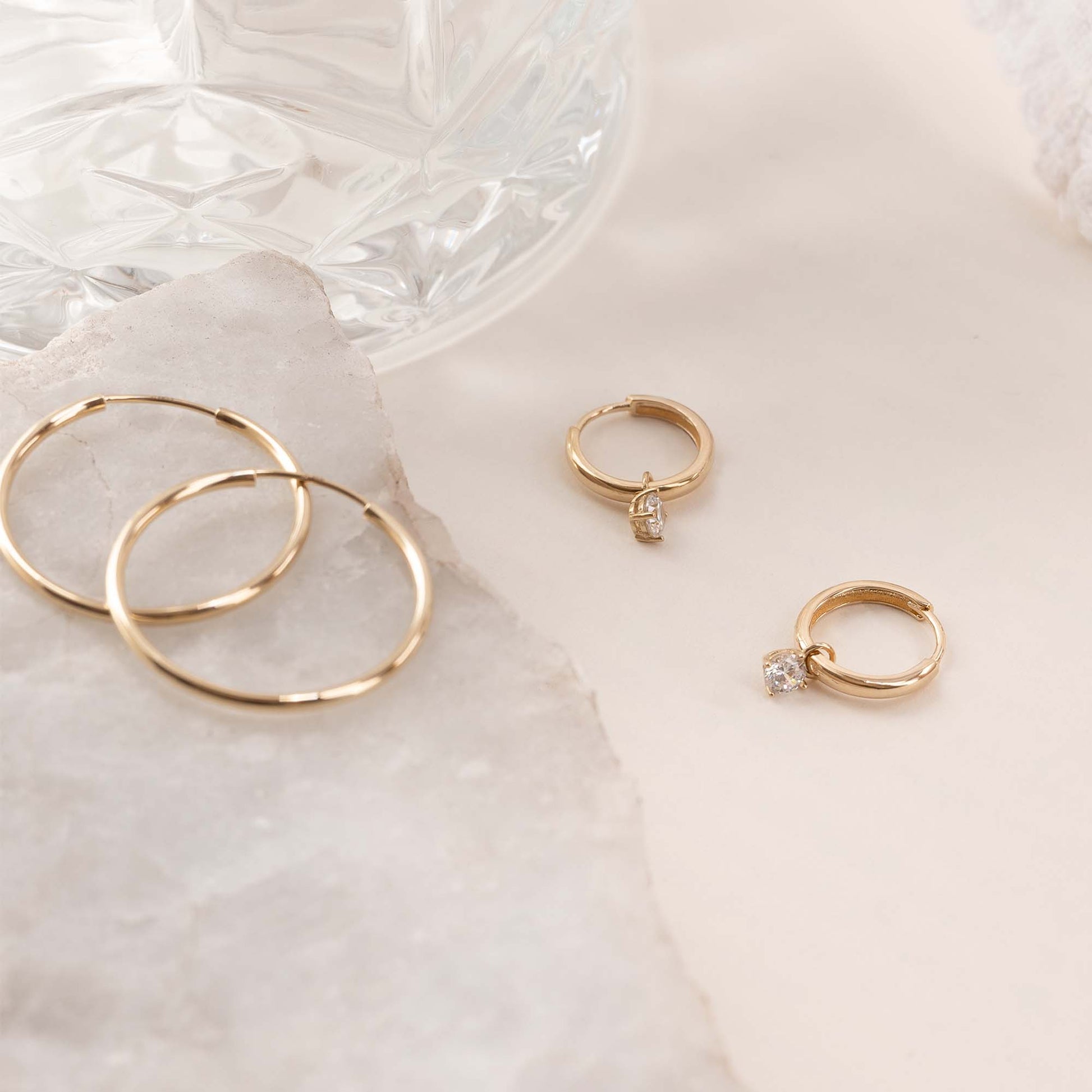 Isabel Bernard Le Marais Ophélie 14 Carat Golden Hoop Earrings IB360157
