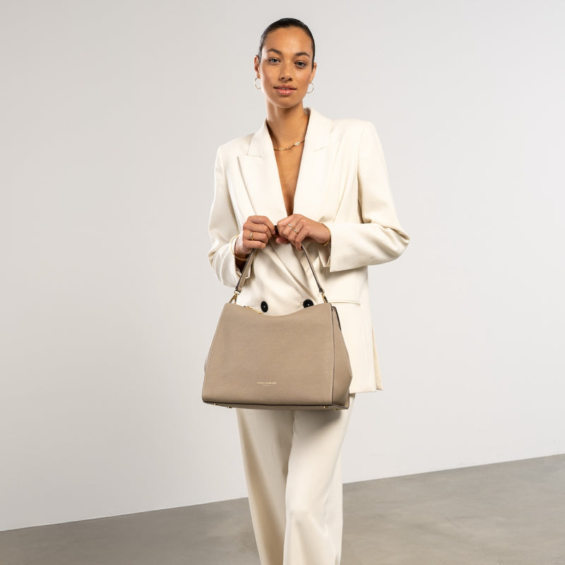 Isabel Bernard Honoré Emma Sac à Épaule Taupe IB21134-078-zoom-