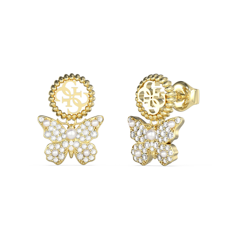 Guess Borboleta Gold-coloured Earrings JUBE06132JWYGT-U-zoom-