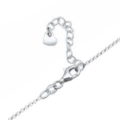 Elli 925 Sterling Silver Link Chain Necklace 2004-BF-0007711-001