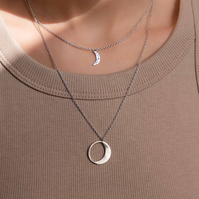 Violet Hamden Luna Collier en Argent 925 Sterling avec Lunes VH10104-zoom-